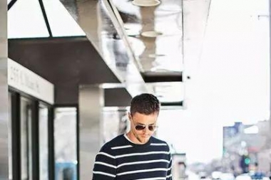 利用基础款毛衣5分钟速成型男